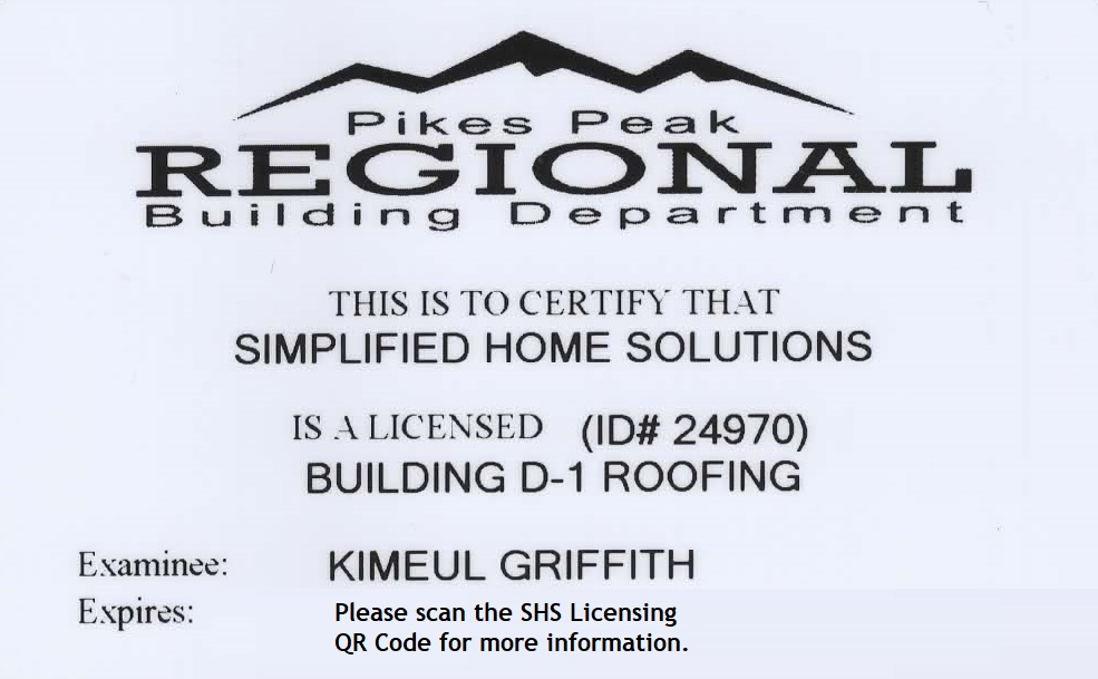 Pikes Peak Regional - Contractor License